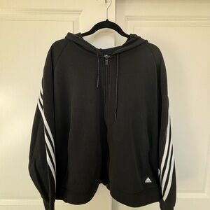 Adidas Black Zip-up Hoodie